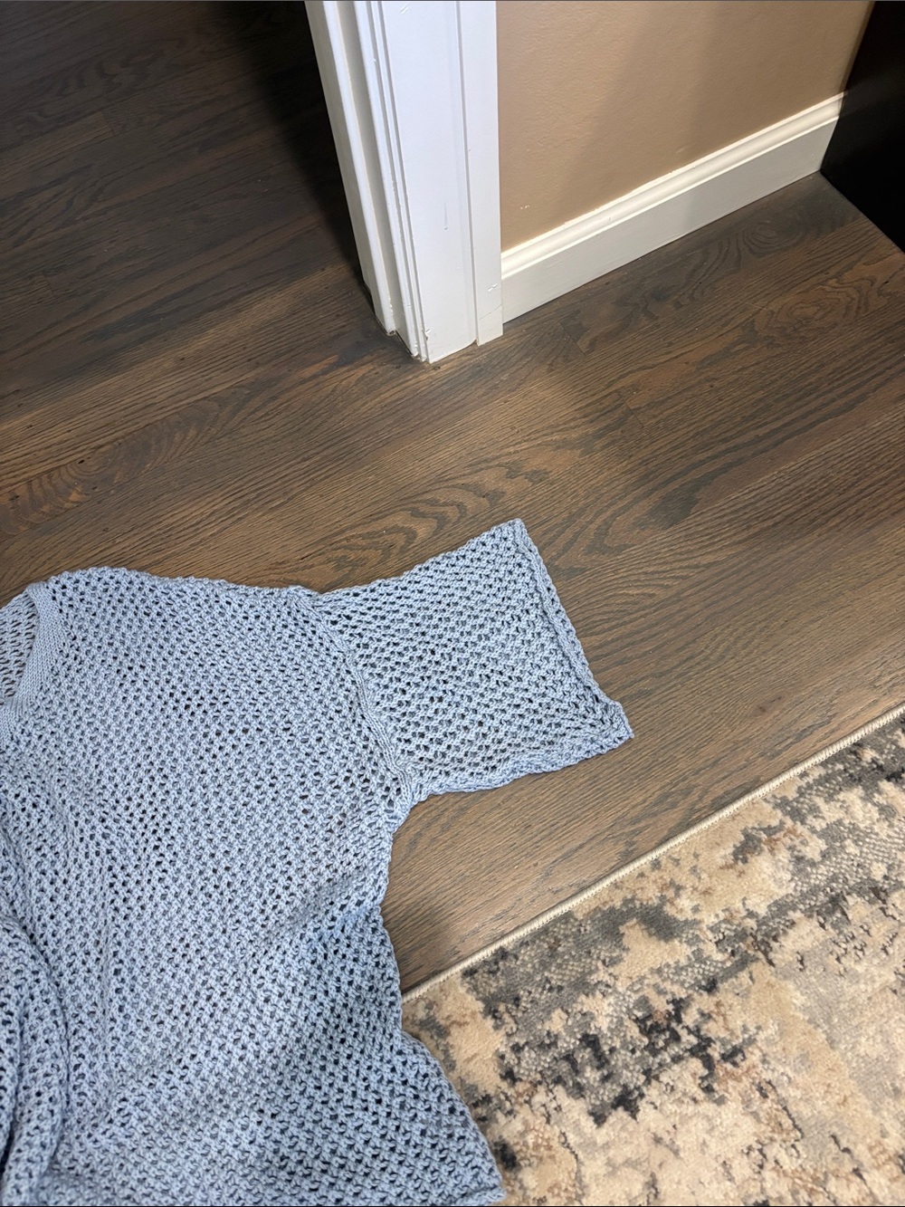 MILIO-MILANO Light Blue Open-Weave  Sweater - Picture 5 of 5